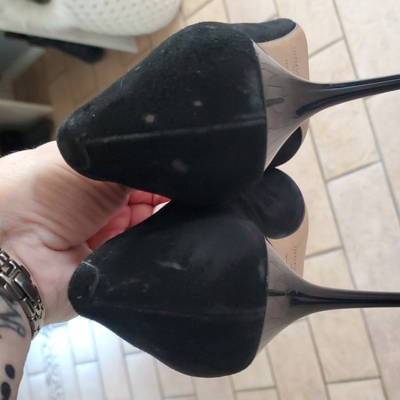 Jimmy Choo Black Suede Stiletto Heels, 42 - Picture 4 of 4